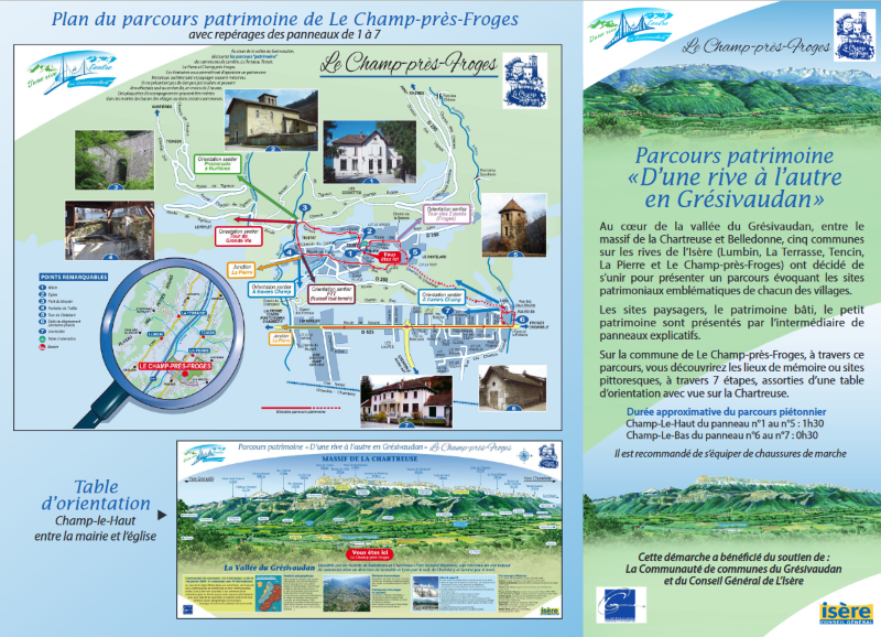 Quatrième étape du parcours patrimoine  «D’une rive à l’autre en Grésivaudan»