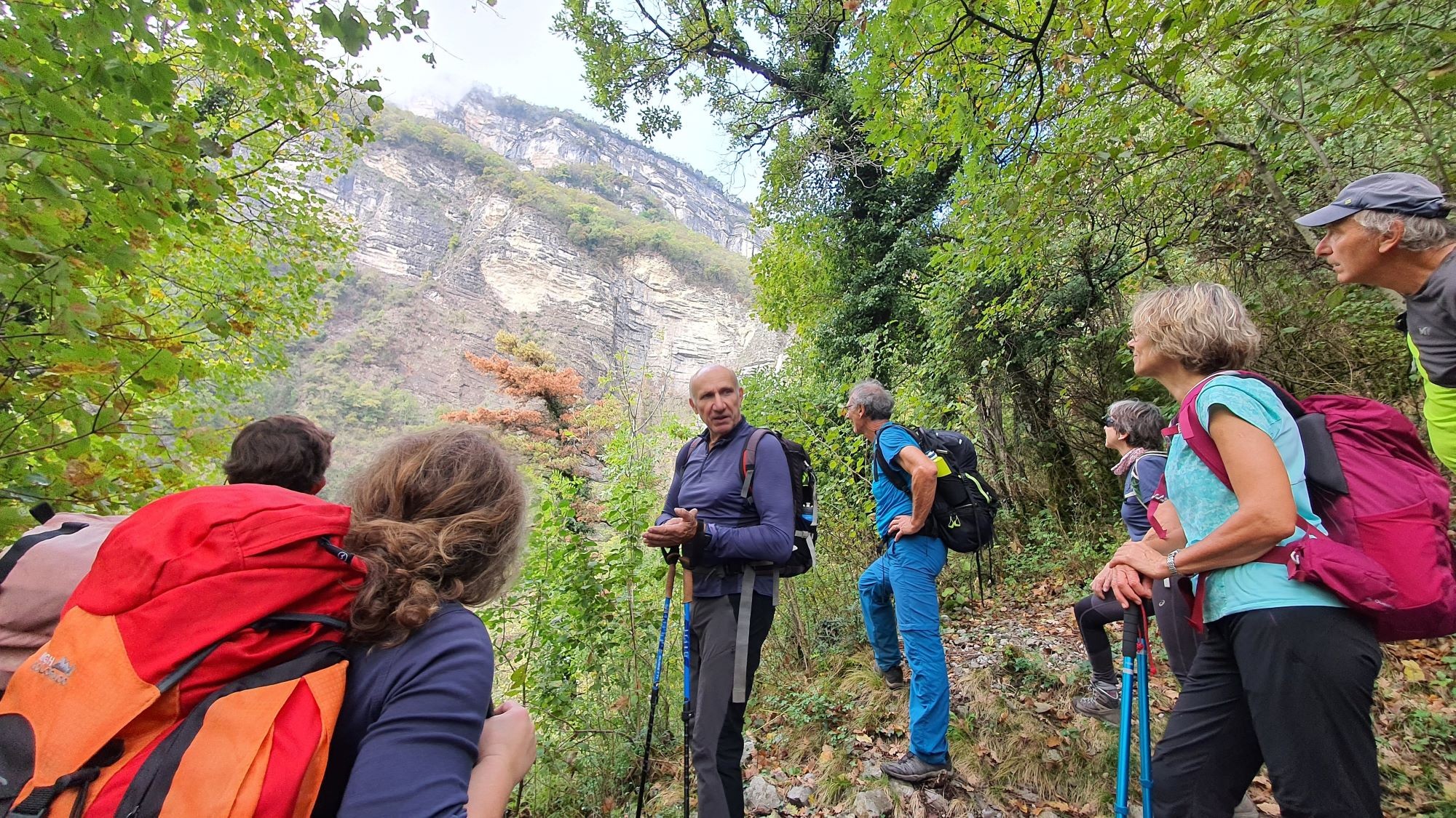 Pause lecture du paysage et explications