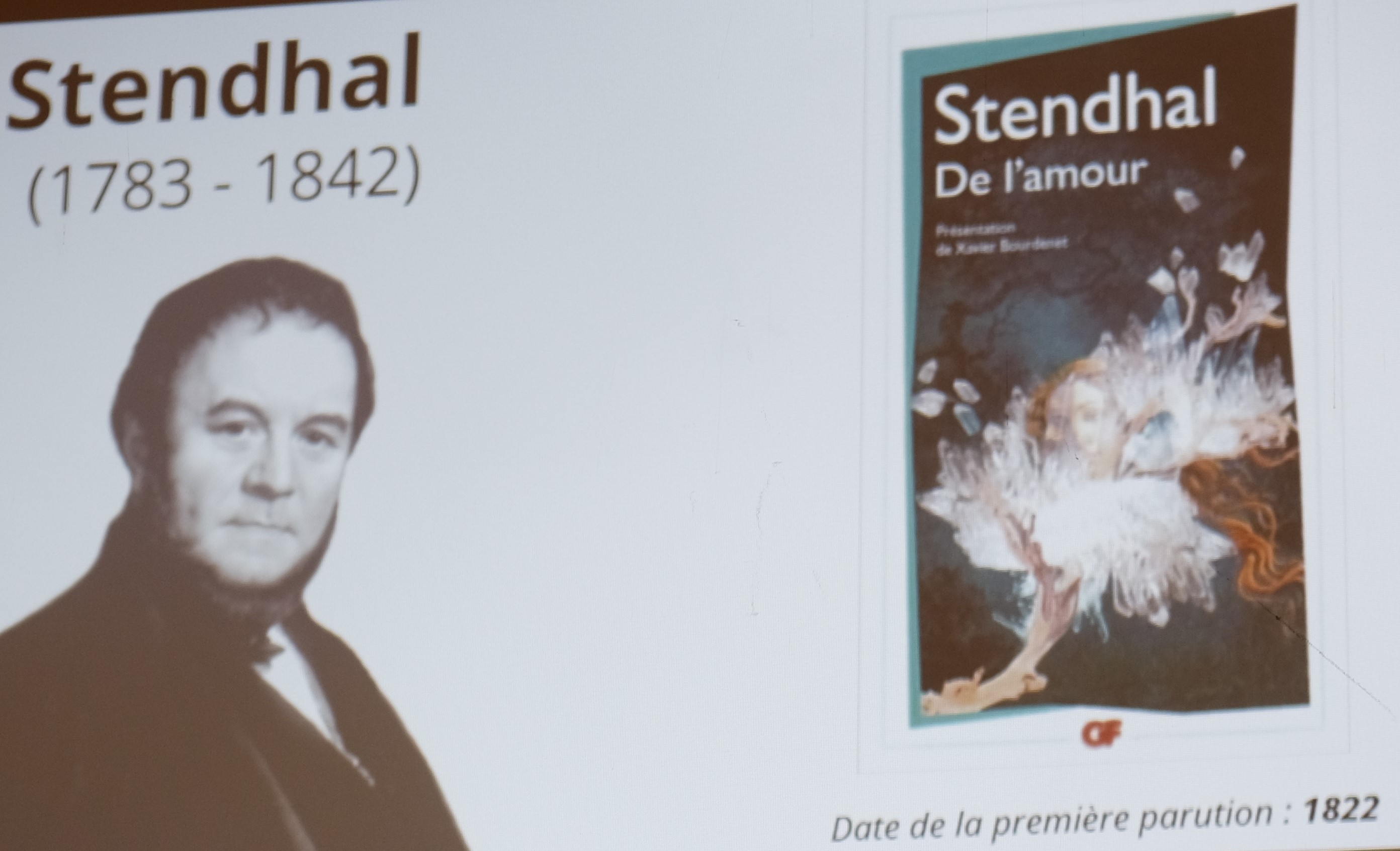 Entrée en matière avec l’Amour vu par Stendhal