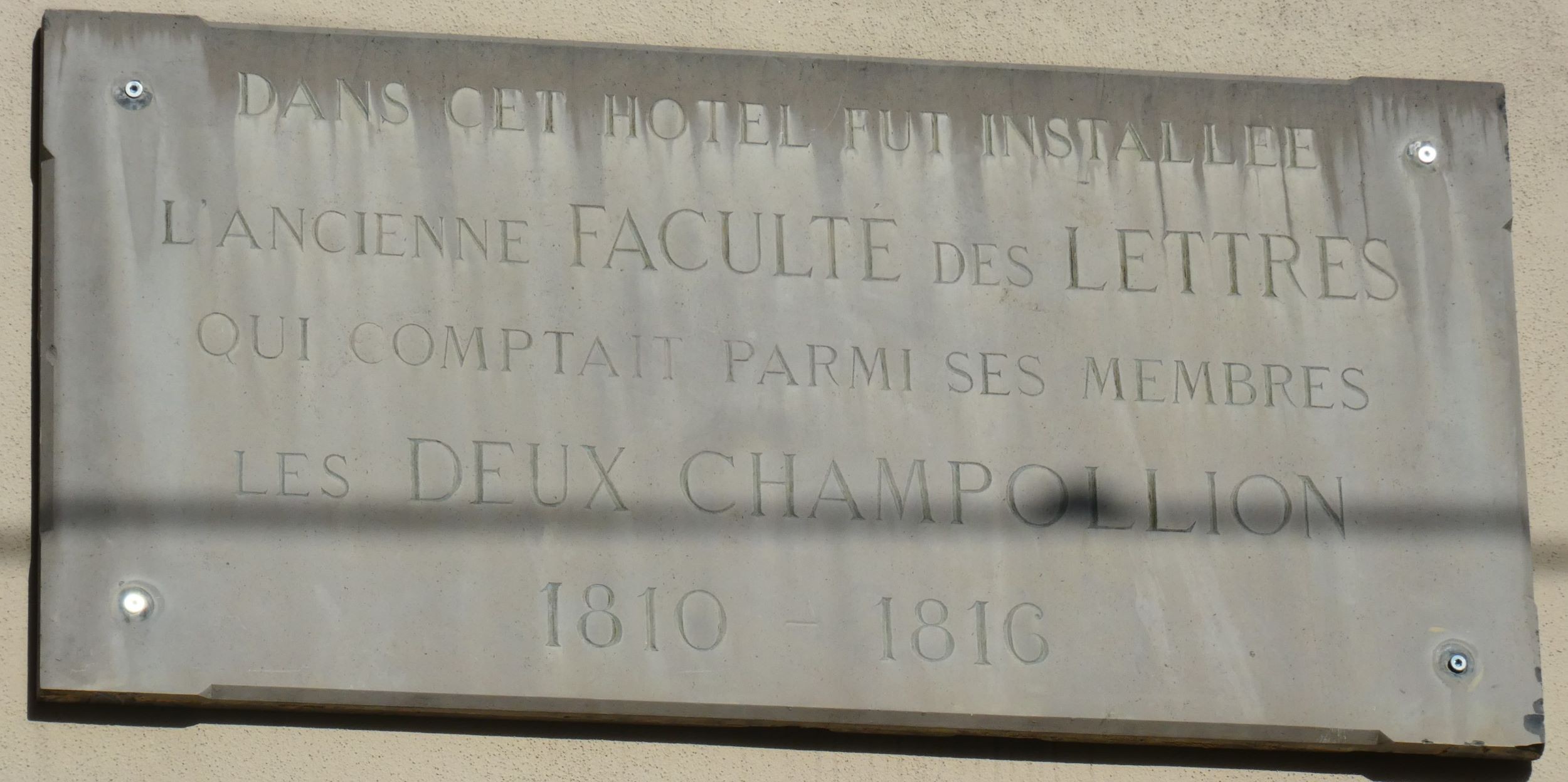 Station 5 : l’ancienne faculté des lettres