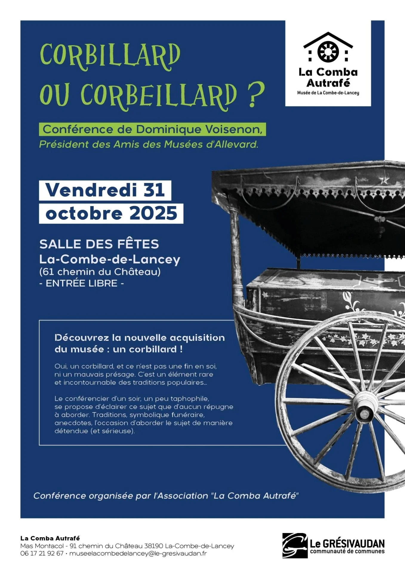 2025 10 31 conf ampa corbillard ou corbeillard par d voisenon a la combe de lancey