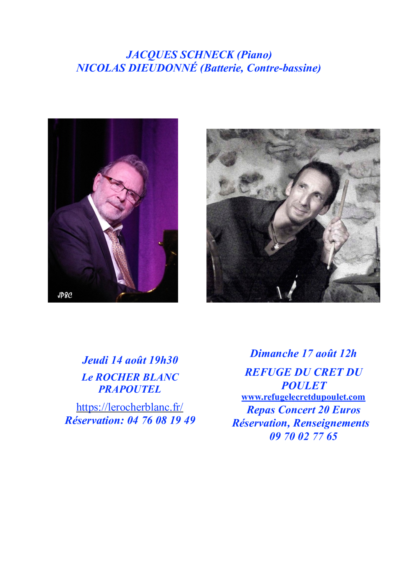 Concert schneck aou t 25