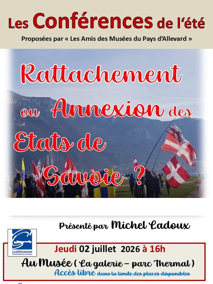 Rattachement ou annexion des etats de savoie