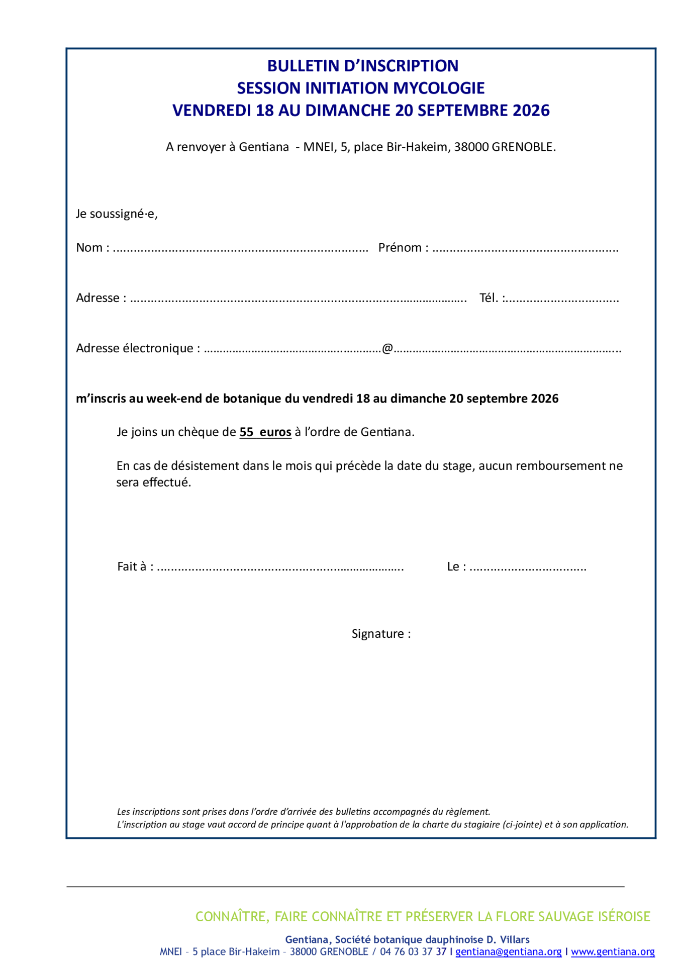 Stage mycologie 18 au 20 09 26 bulletin inscription